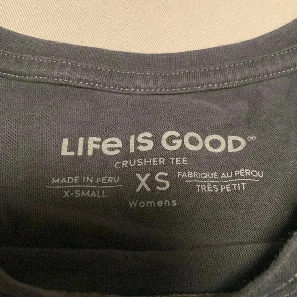 Life Is Good Women’s Crusher happy camper Tee,Size X-Small. - Picture 2 of 5